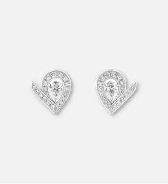 Boucles d'oreilles Joséphine Aigrette - Or blanc, diamants - Chaumet - Or blanc