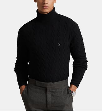 Pull droit laine et cachemire homme - Polo Ralph Lauren - Noir