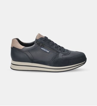 Baskets basses Gilford en cuir - Mephisto - Bleu marine