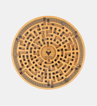 Jeu Labyrinthe Antique en bois - Professor Puzzle - Bois clair