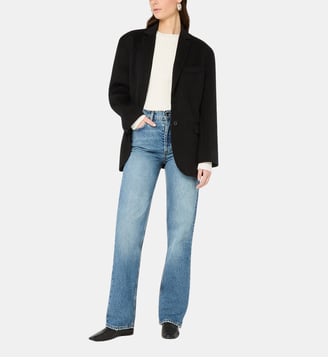 Manteau ample Quinn Blazer laine et cachemire - Anine Bing - Noir