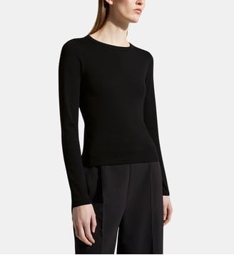 T-shirt manches longues ajusté Max coton organique - Flore Flore - Noir