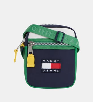 Sac besace TJM Heritage Reporter - Tommy Hilfiger - Bleu et vert