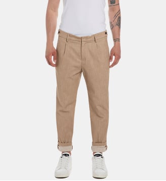 Pantalon Smart Business droit - Replay - Marron clair