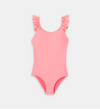 Maillot de bain 1 pièce nylon stretch - Lison - Rose
