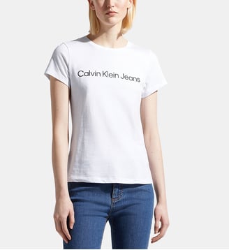 T-shirt slim signature coton - Calvin Klein - Blanc