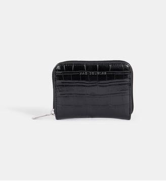 Porte-monnaie Cutter Rythme effet croco - Mac Douglas - Noir foncé