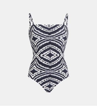 Maillot de bain 1 pièce imprimé graphique avec armatures - Seafolly - Noir et blanc