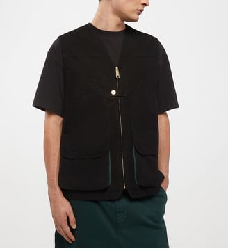Veste sans manches Heston coton - Carhartt WIP - Noir et vert