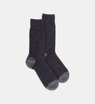 Chaussettes polaire unies - Doré Doré - Anthracite