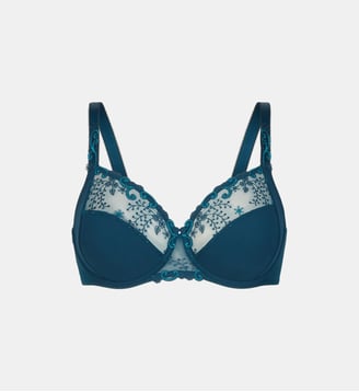 Soutien-gorge Delice avec armatures emboitant - Simone Pérèle - Bleu moyen