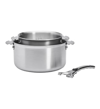 Batterie de 2 casseroles Ø16-20 cm + poignée Alchimy Loqy - De Buyer - Acier