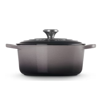Cocotte ronde fonte émaillée flint Ø24 cm 4,2 l - Le Creuset - Taupe