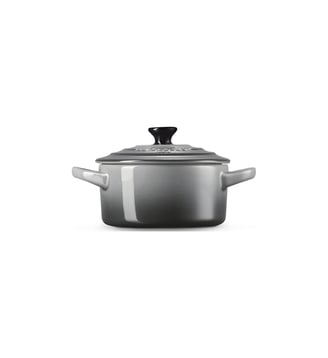 Mini cocotte céramique flint Ø10 cm - Le Creuset - Gris