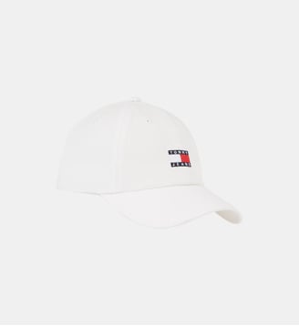 Casquette en coton drapeau siglé - Tommy Hilfiger - Blanc