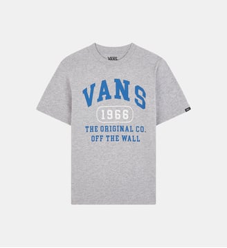 T-shirt droit griffé en coton - Vans - Gris