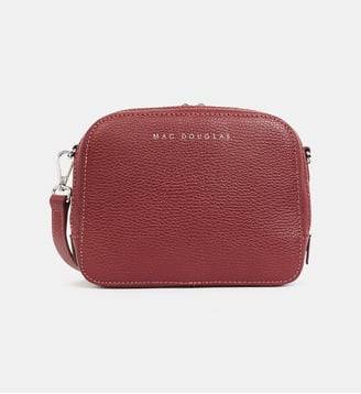 Sac à main Rooibos Romy cuir grainé - Mac Douglas - Bordeaux