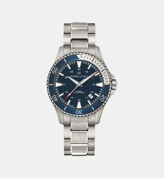 Montre Homme Khaki navy Bleu H82345141 - Hamilton - Argenté