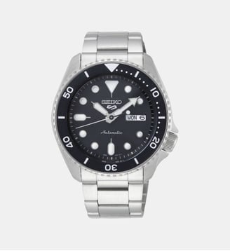 Montre Homme Sport Noir SRPD55K1 - Seiko 5 - Argenté