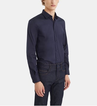 Chemise ajustée - Figaret - Bleu marine