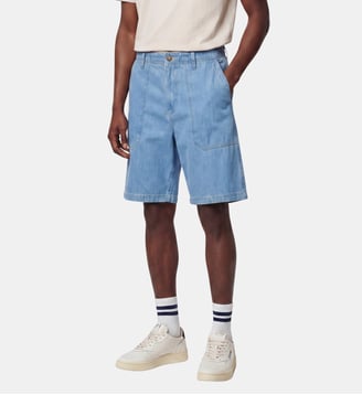 Bermuda Termunim denim coton bio - Galeries Lafayette - Bleu jean délavé