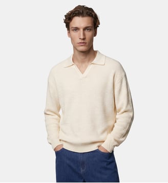 Pull Toloslub maille coton bio - Galeries Lafayette - Écru