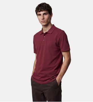 Polo droit Soloc coton bio - Galeries Lafayette - Bordeaux