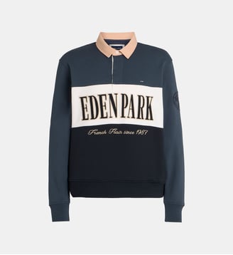 Polo Vintage coton - Eden Park - Bleu