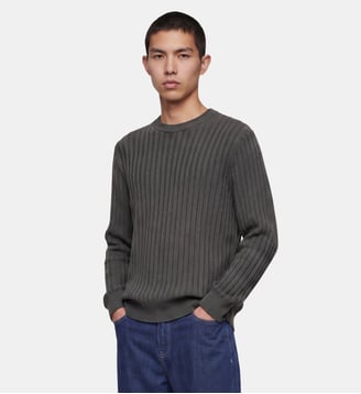 Pull Sable en laine - Galeries Lafayette - Kaki olive