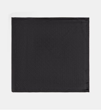 Pochette de costume en soie - Eton - Black