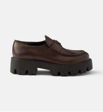 Mocassins en cuir Prada