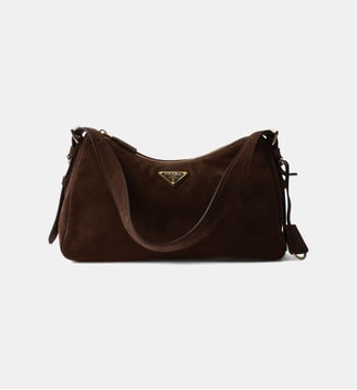 Sac à main Aimée en cuir de veau velours Prada