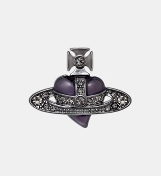 Boucle d'oreille unique Diamante Heart Vivienne Westwood