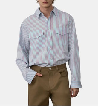 Chemise large avec poches System Studio