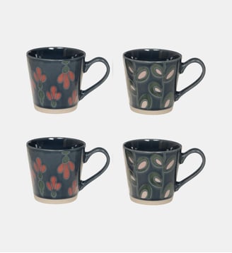 Coffret 4 Tasses - Table Passion - Bleu