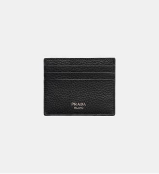 Porte-cartes en cuir Prada