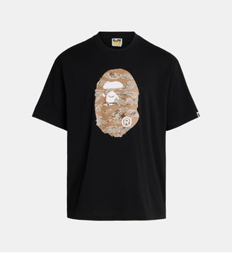 T-shirt Ape Head Relaxed coton - A BATHING APE ® - Black