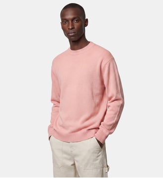 Pull droit Toft laine mélangée - Galeries Lafayette - Rose thé