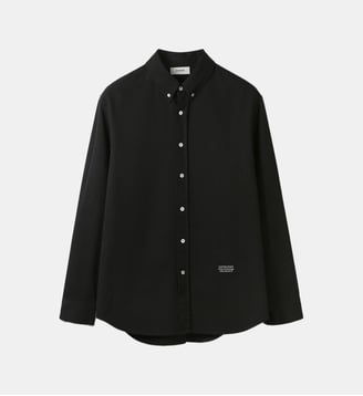 Chemise droite coton - System Studio - Black