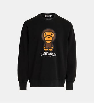 Sweat Baby Milo ouistiti coton  - A BATHING APE ® - Black