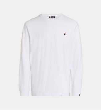 T-shirt à manches longues One Point - A BATHING APE ® - White
