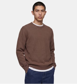 Pull Nerry en laine bouillie - Galeries Lafayette - Marron moka