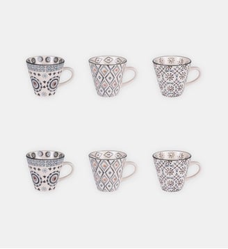 Coffret 6 Tasses Table Passion