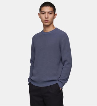Pull Rulwool en laine - Galeries Lafayette - Bleu nuit