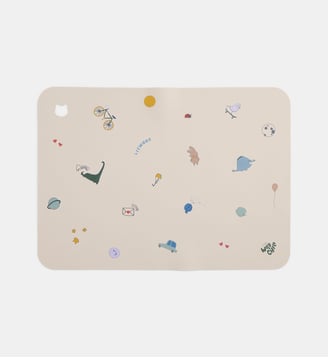 Set de table Jude à motif fantaisie - Liewood - Beige et multicolore