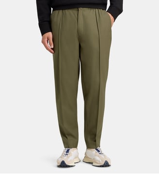 Pantalon tapered en laine mélangée Calvin Klein