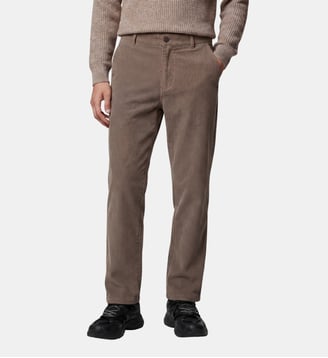 Pantalon droit Lordpan velours milleraies recyclé - Galeries Lafayette - Taupe