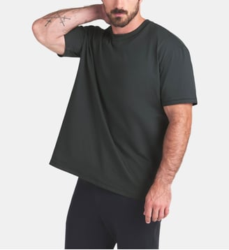 T-shirt droit col rond Skims