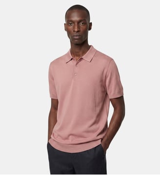 Polo Polonit maille - Galeries Lafayette - Rose thé