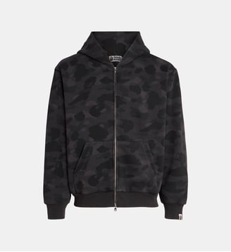 Sweat-shirt Cropped Fit Zip HD - A BATHING APE ® - Camouflage noir
